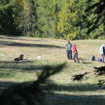 Einzelparcour: Zielwerfen mit Ablage des Hundes